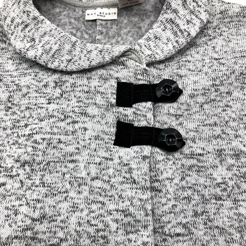 Max‎ Studio Girls 24M Gray Poncho Sweater Jacket Fall Winter Coat
